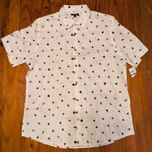 Men’s Alfani Button-Down Shirt – Size XL – White – Short Sleeve